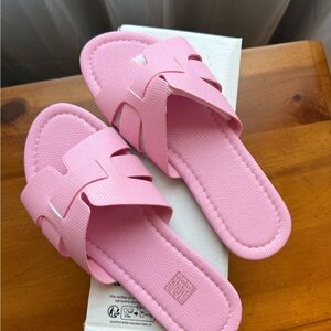 Pink Women's Slide Sandals